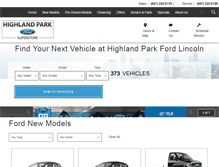 Tablet Screenshot of highlandparkford.com